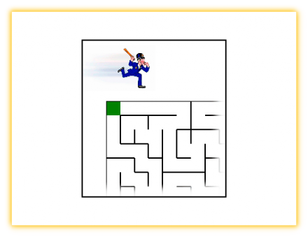 Solve it - Can you get through this maze without putting a foot wrong?
